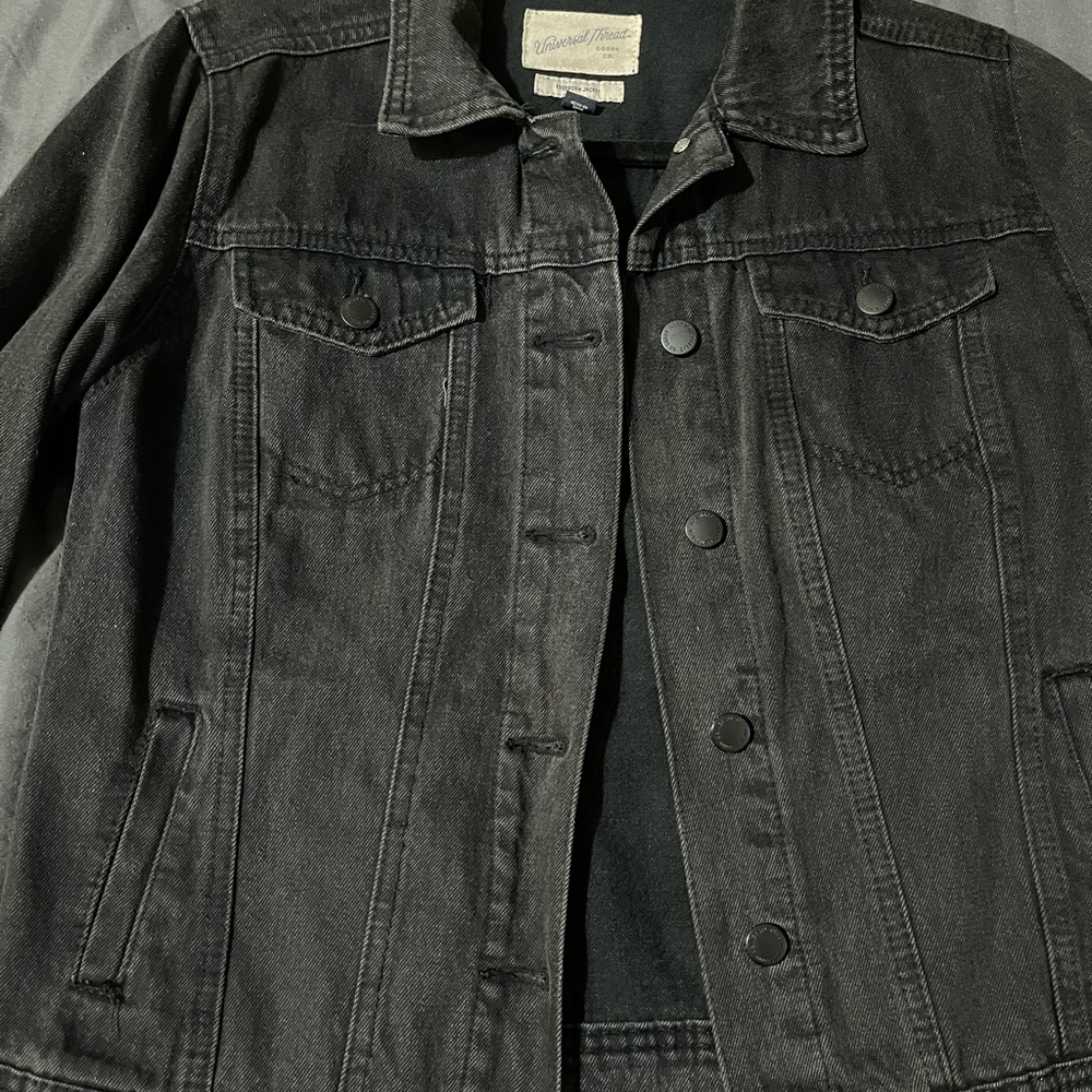 Universal Thread Charcoal Denim Jacket - image 2